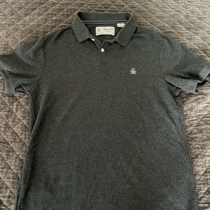 Penguin charcoal grey collared shirt